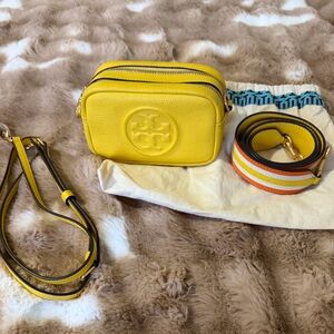 Tory Burch Yellow Perry Bombe Camera Bag